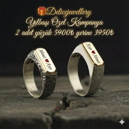 Yılbaşı Kampanyası Özel Kampanya Fiyatı 
2 Adet Yüzük 5900₺ Yerine 3950₺