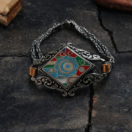 Türk Dünyası Gümüş Bileklik Modeli